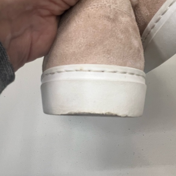 M. Gemi Cerchio Suede Shearling Fur Trim Sneakers Size 41 - Picture 7 of 8